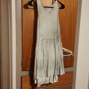 Grey Dress shirt with zip back